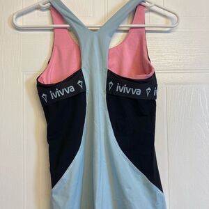 Ivivva Lululemon‎ Logo Active Workout Tank Girls Size 12 Multicolor